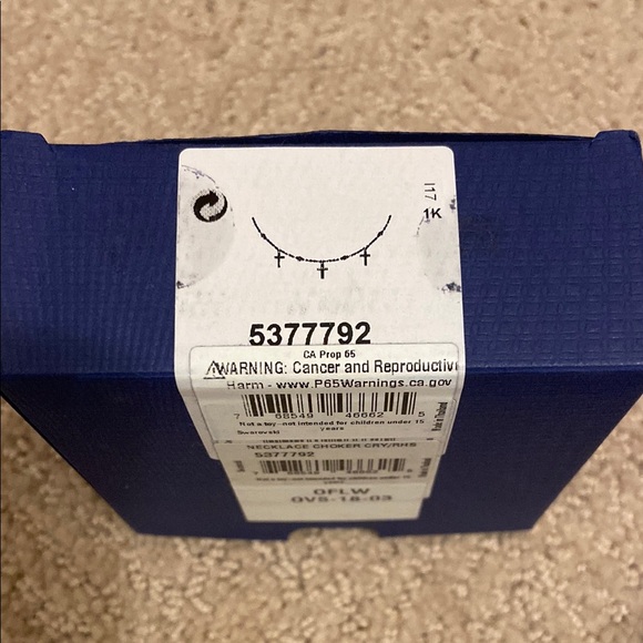 Swarovski Silver Cross Necklace - Picture 3 of 5